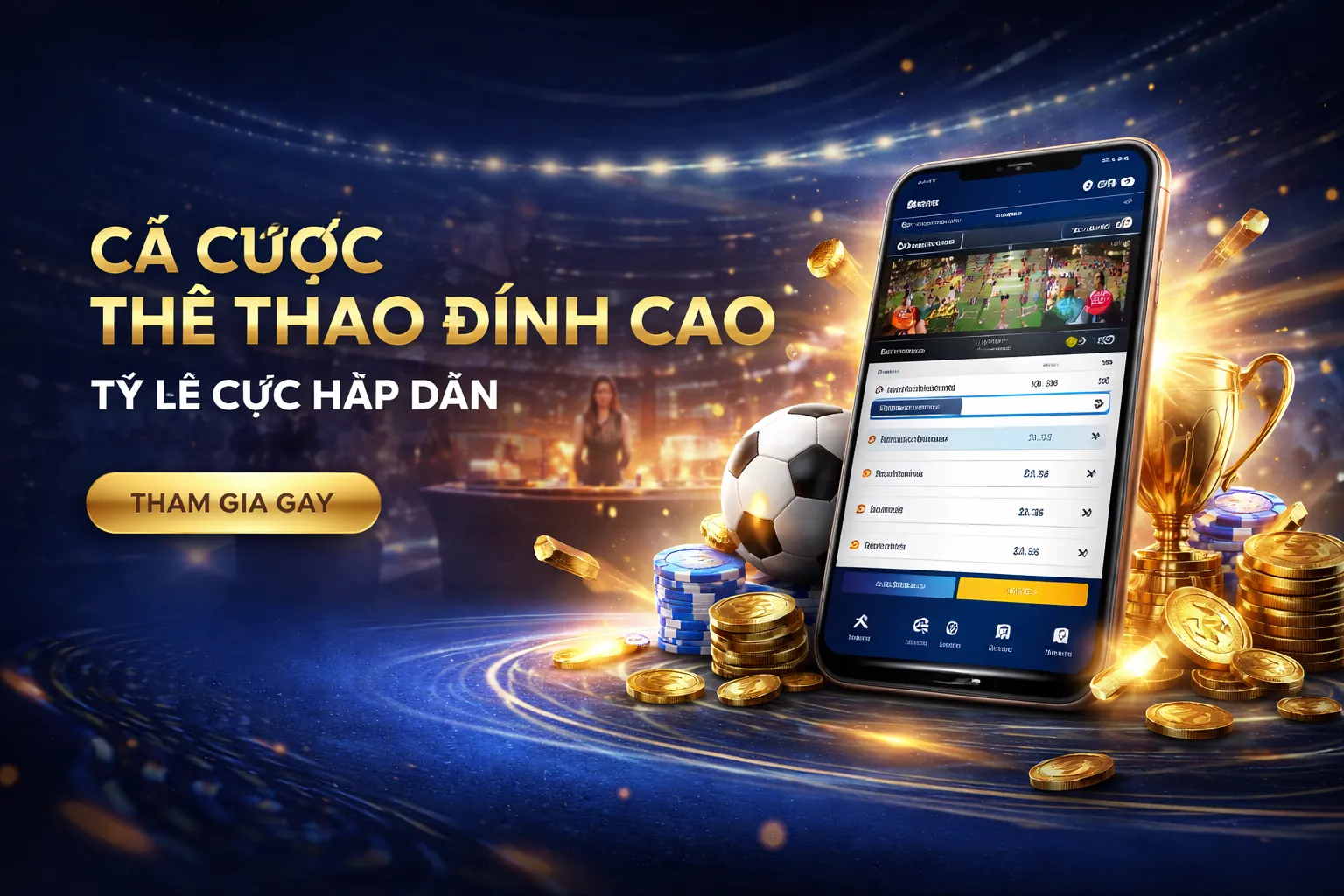 Hình nền ứng dụng cá cược thể thao Android